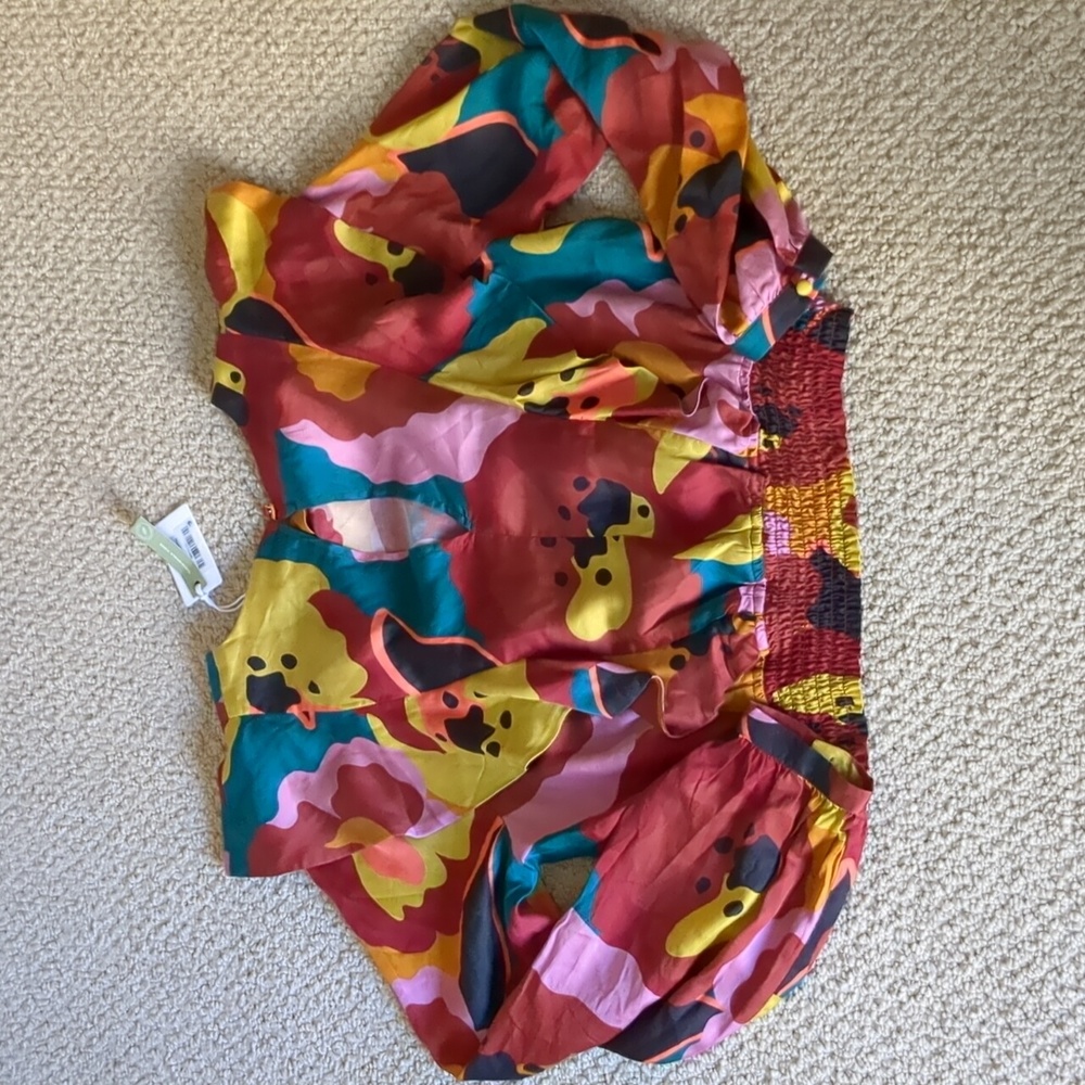 New Marine Layer floral print blouse - Picture 5 of 6